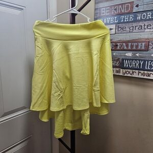 🌟Chic Asymmetrical Yellow Skirt
